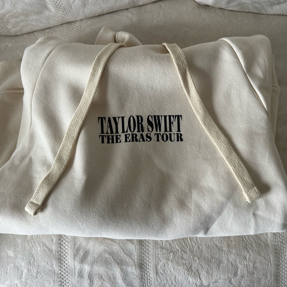 Eras Tour Cream Hoodie Size S